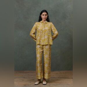 Louise Misha LOULNA SILK SHIRT ➕ MELYCIANNE PAJAMA PANTS - size 38